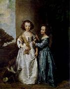 Portrait of Elizabeth and Philadelphia Wharton Anthony Van Dyck